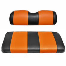 SEAT COVER REPLACEMENT FOR EZGO TXT GOLF CART - FRONT OR REAR BENCH SEAT - PREMIUM MARINE VINYL - 5 PANEL STITCHING - STAPLE ON INSTALLATION - TWO-TONE GOLF CART SEAT COVERS