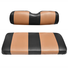 SEAT COVER REPLACEMENT FOR EZGO RXV GOLF CART - FRONT BENCH SEAT - PREMIUM MARINE VINYL - 5 PANEL STITCHING - STAPLE ON INSTALLATION - TWO-TONE GOLF CART SEAT COVERS