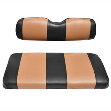 SEAT COVER REPLACEMENT FOR CLUB CAR POST-2000 DS GOLF CART - FRONT BENCH SEAT - PREMIUM MARINE VINYL - 5 PANEL STITCHING - STAPLE ON INSTALLATION - TWO-TONE GOLF CART SEAT COVERS