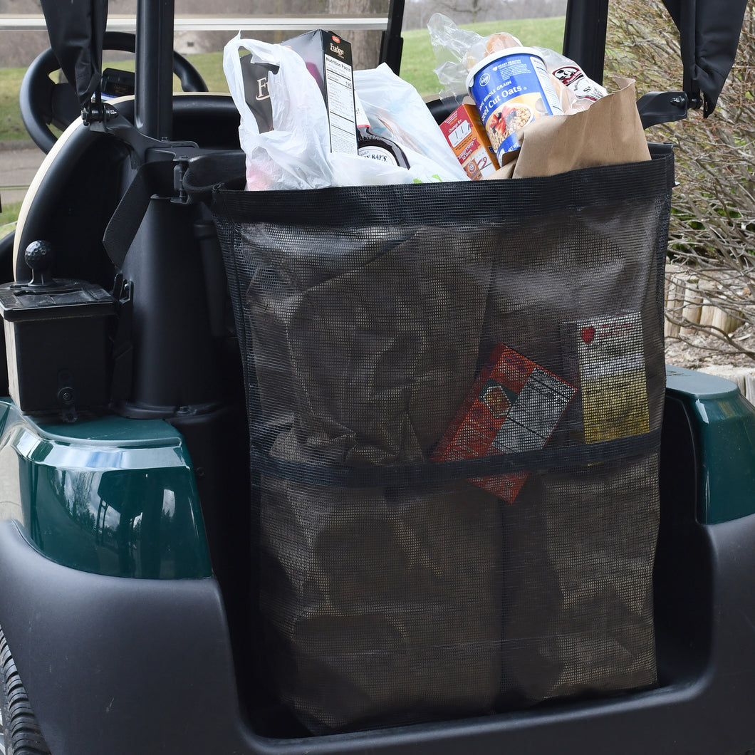 Universal Golf Cart Cargo Bag for 2 Passenger Golf Carts, Storage Grocery Shopping Bag for EZGO TXT/RXV, Club Car DS/Precedent, Yamaha Golf Cart