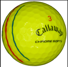 CALLAWAY CHROME SOFT X TRIPLE TRACK YELLOW