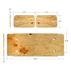 CLUB CAR PRE 2000 5/8 INCH PLYWOOD SEATS 3 PIECE WITH PREDRILLED HOLES AND THREADED PRESS INSERTS FOR DURABILITY IT WILL ALSO COME WITH 16 T-NUTS, 16 BOLTS AND 16 WASHERS. HINGES NOT INCLUDED.