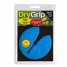 DRY GRIP 4 INCH GOLF CLUB GRIP PROTECTOR WITH MAGNET FOR YOUR GOLF BALL MARKER (GOLF CLUB REST) (PROTECT FROM TOXIC CHEMICALS) WITH BONUS HAT CLIP AND SMILEY FACE GOLF BALL MARKER