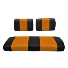 SEAT COVER REPLACEMENT FOR CLUB CAR DS PRE-2000 GOLF CART - FRONT BENCH SEAT - PREMIUM MARINE VINYL - 5 PANEL STITCHING - STAPLE ON INSTALLATION - TWO-TONE GOLF CART SEAT COVERS
