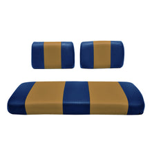 SEAT COVER REPLACEMENT FOR YAMAHA G-2/G-9 GOLF CART - FRONT BENCH SEAT - PREMIUM MARINE VINYL - 5 PANEL STITCHING - STAPLE ON INSTALLATION - TWO-TONE GOLF CART SEAT COVERS