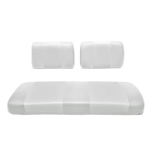 SEAT COVER REPLACEMENT FOR YAMAHA G-16/G-22 GOLF CART - FRONT BENCH SEAT - PREMIUM MARINE VINYL - 5 PANEL STITCHING - STAPLE ON INSTALLATION - TWO-TONE GOLF CART SEAT COVERS