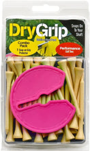 ONE DRY GRIP SMALL 3" INCH IN VIVID PINK. WITH TEE’S (GOLF CLUB REST) (GRIP PROTECTOR FROM TOXIC CHEMICALS)