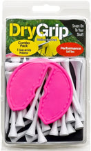 ONE DRY GRIP SMALL 3" INCH IN VIVID PINK. WITH TEE’S (GOLF CLUB REST) (GRIP PROTECTOR FROM TOXIC CHEMICALS)