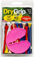 ONE DRY GRIP SMALL 3" INCH IN VIVID PINK. WITH TEE’S (GOLF CLUB REST) (GRIP PROTECTOR FROM TOXIC CHEMICALS)