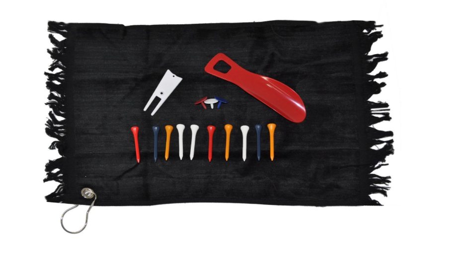 GOLFER'S ACCESSORY KIT WITH TOWEL