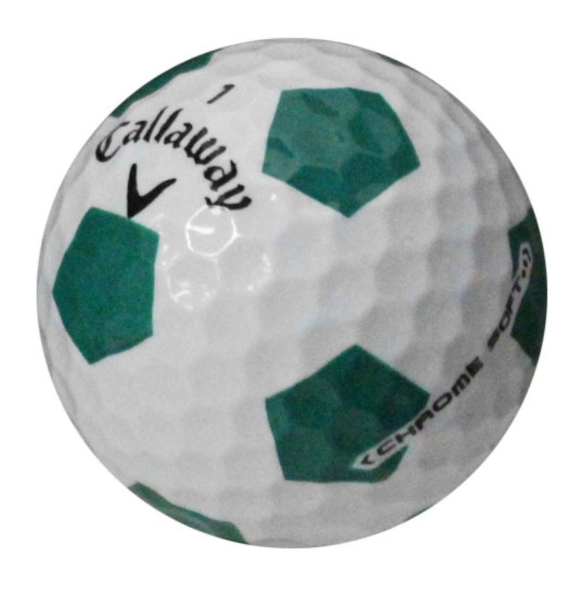 CALLAWAY CHROME SOFT TRUVIS GREEN AND WHITE