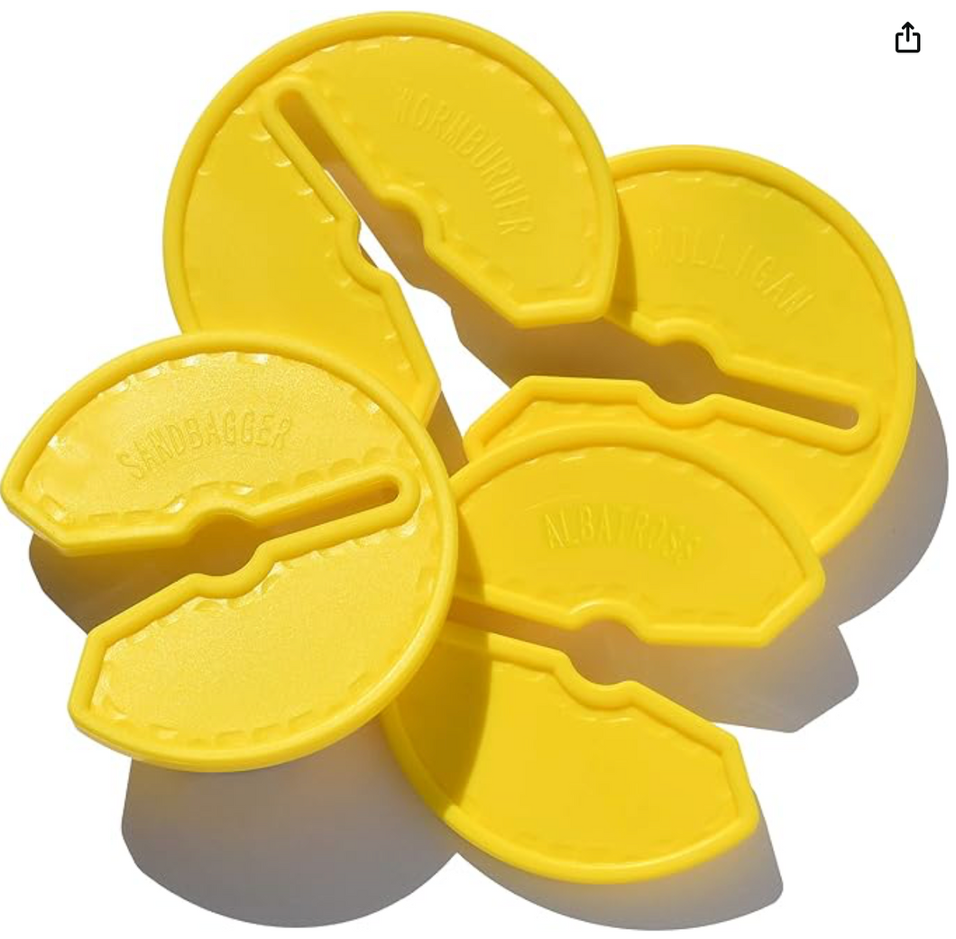 DRY GRIP 3 INCH GOLF CLUB GRIP PROTECTOR (GOLF CLUB REST) (PROTECT FROM TOXIC CHEMICALS) VIVID YELLOW