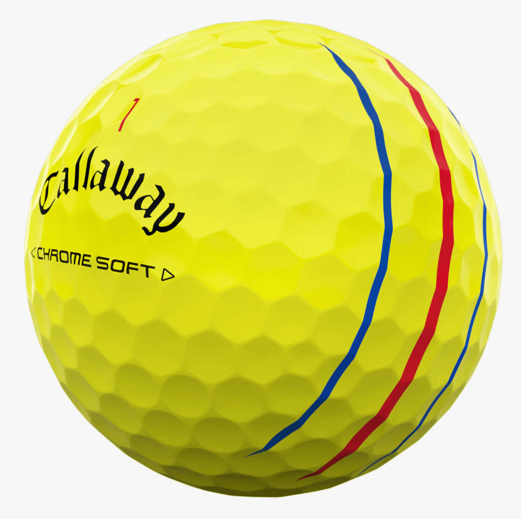 CALLAWAY CHROME SOFT TRIPLE TRACK YELLOW