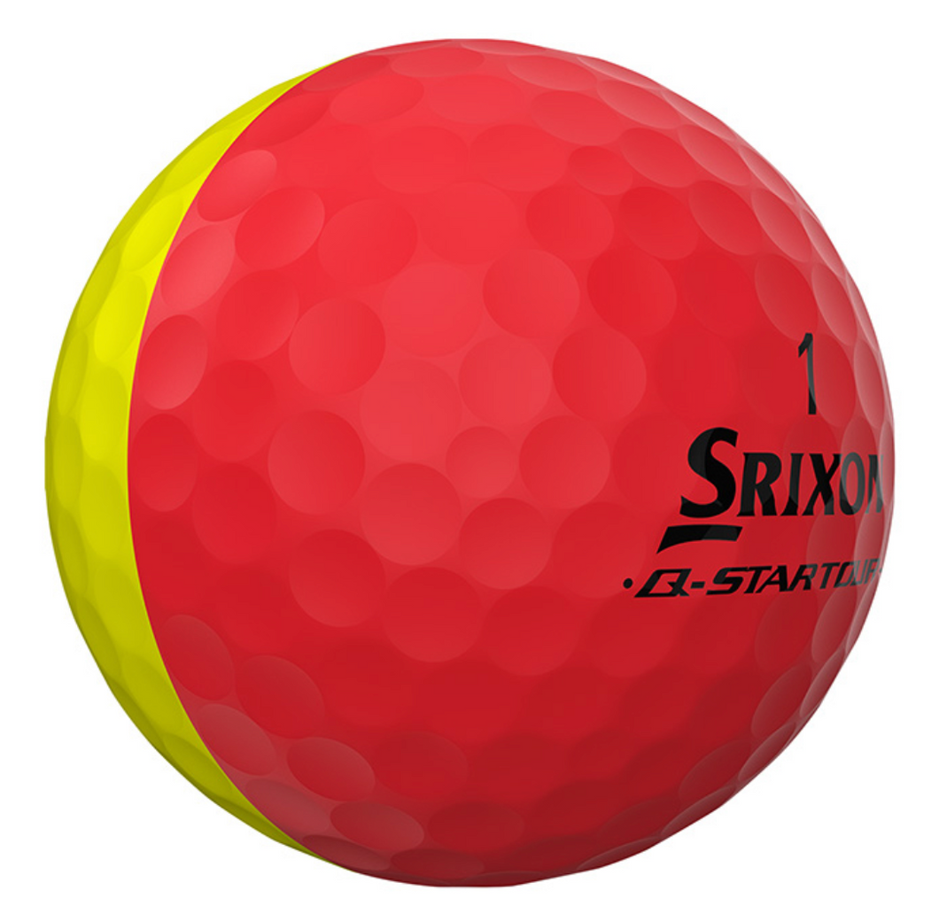 SRIXON Q-STAR TOUR DIVIDE MATTE YELLOW/RED