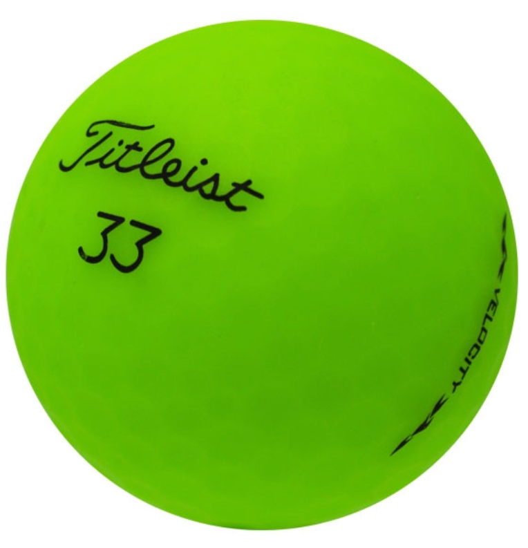 TITLEIST VELOCITY MATTE GREEN GOLF BALL
