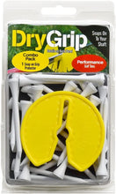 ONE DRY GRIP SMALL 3" INCH IN VIVID YELLOW. WITH TEE’S (GOLF CLUB REST) (GRIP PROTECTOR FROM TOXIC CHEMICALS)