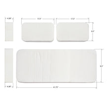 CLUB CAR DS PRE-2000 REPLACEMENT FOAM INSERTS FOR GOLF CART SEAT. THREE-PIECE SET OR INDIVIDUAL BACKRESTS/BENCH SEAT AVAILABLE.