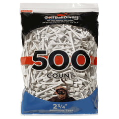 500-pack of 2 3/4" Wood Tees-White