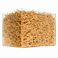 10,000 BOX OF 2 3/4" WOOD TEE'S NATURAL