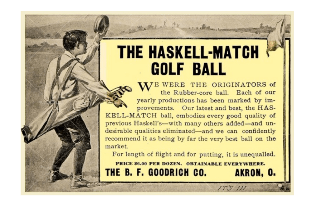 Haskell Ball Ad from a book titled: Collected Short Stories