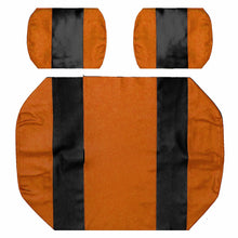 SEAT COVER REPLACEMENT FOR EZGO MARATHON GOLF CART - FRONT OR REAR BENCH SEAT - PREMIUM MARINE VINYL - 5 PANEL STITCHING - STAPLE ON INSTALLATION - TWO-TONE GOLF CART SEAT COVERS