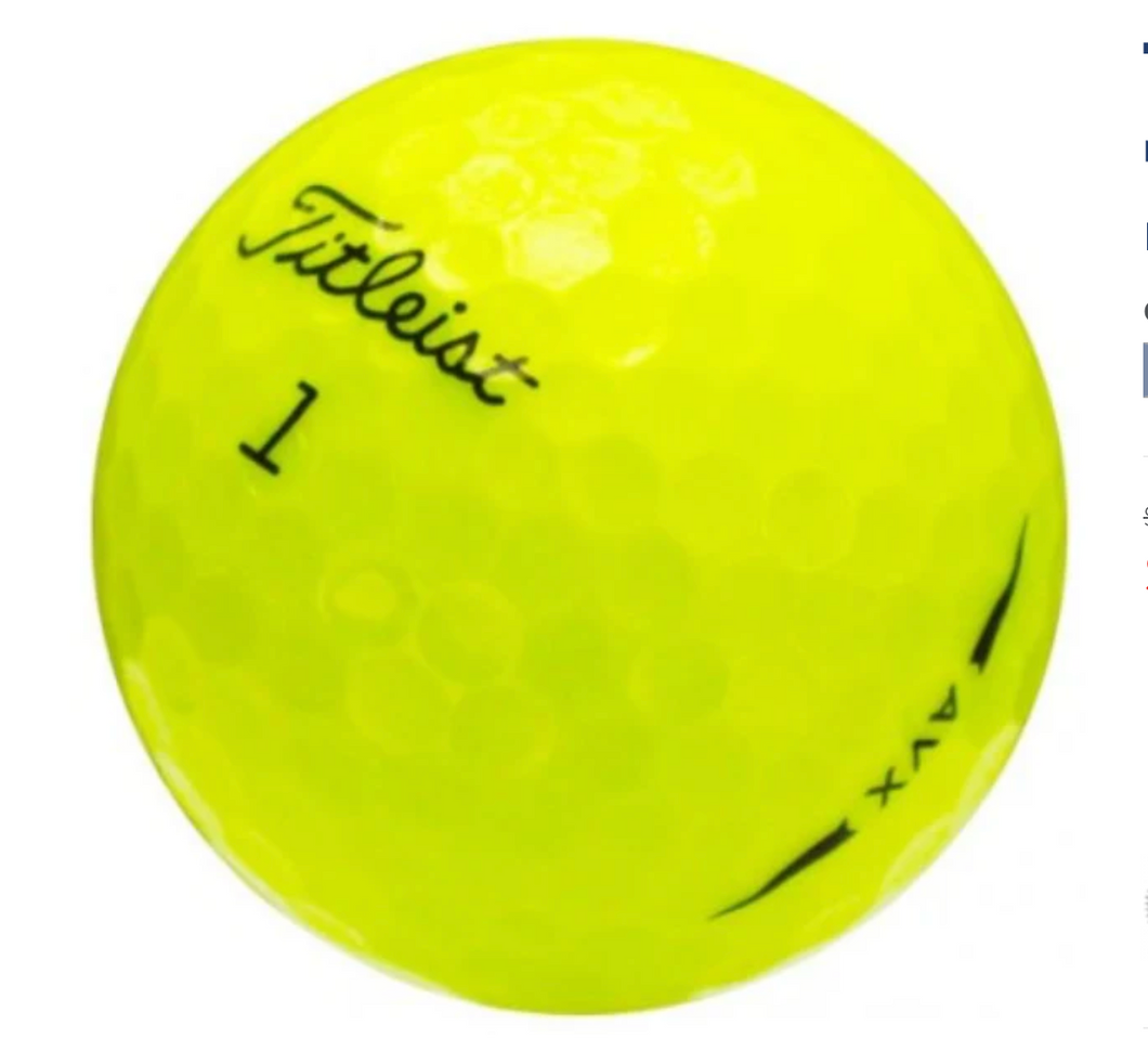 TITLEIST AVX YELLOW 