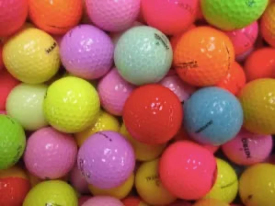 ASSORTED MULTI COLOR MIX GOLF BALL