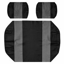 Seat Cover Replacement For Club Car DS Pre-2000 Golf Cart - Front Bench Seat - Premium Marine Vinyl - 5 Panel Stitching - Staple On Installation - Two-Tone Golf Cart Seat Covers