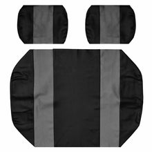 Seat Cover Replacement For Club Car Carry Golf Cart - Front Or Rear Bench Seat - Premium Marine Vinyl - 5 Panel Stitching - Staple On Installation - Two-Tone Golf Cart Seat Covers