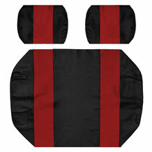 Seat Cover Replacement For EZGO Marathon Golf Cart - Front or Rear Bench Seat - Premium Marine Vinyl - 5 Panel Stitching - Staple On Installation - Two-Tone Golf Cart Seat Covers