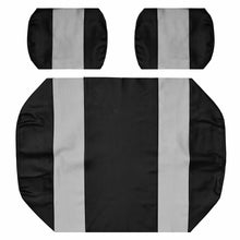 Seat Cover Replacement For EZGO Marathon Golf Cart - Front or Rear Bench Seat - Premium Marine Vinyl - 5 Panel Stitching - Staple On Installation - Two-Tone Golf Cart Seat Covers