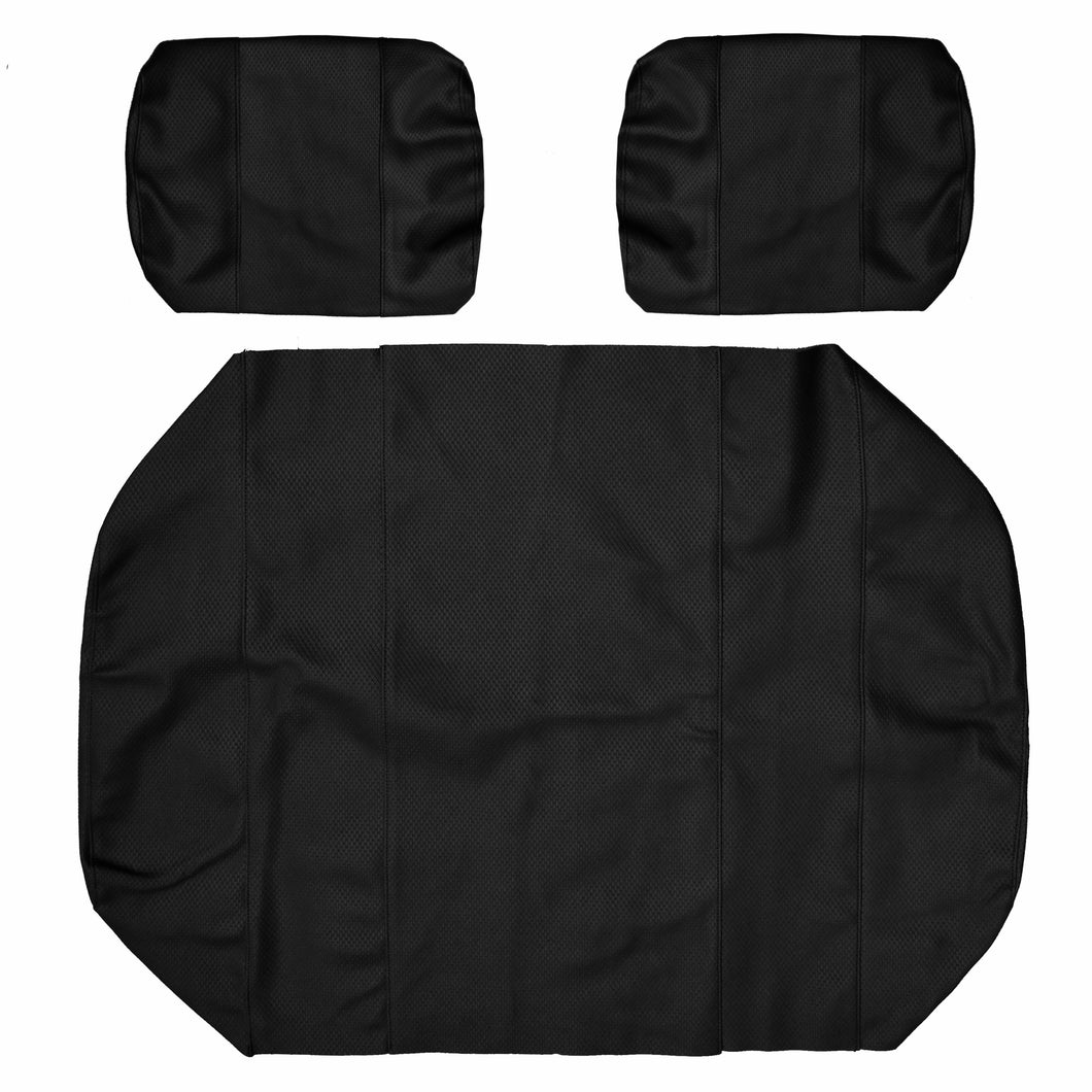 Seat Cover Replacement For EZGO Marathon Golf Cart - Front or Rear Bench Seat - Premium Marine Vinyl - 5 Panel Stitching - Staple On Installation - Two-Tone Golf Cart Seat Covers