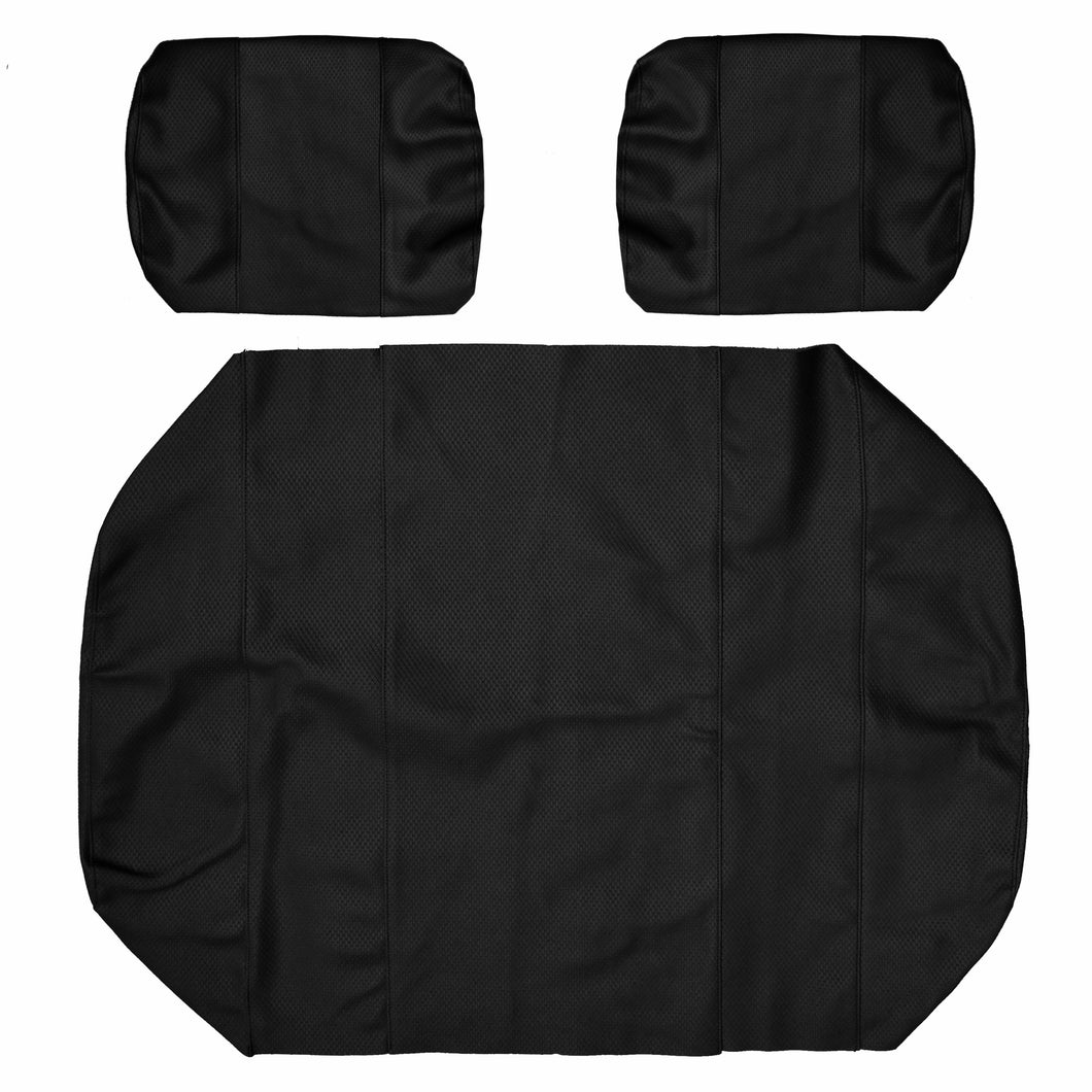 Seat Cover Replacement For Club Car Carry Golf Cart - Front Or Rear Bench Seat - Premium Marine Vinyl - 5 Panel Stitching - Staple On Installation - Two-Tone Golf Cart Seat Covers