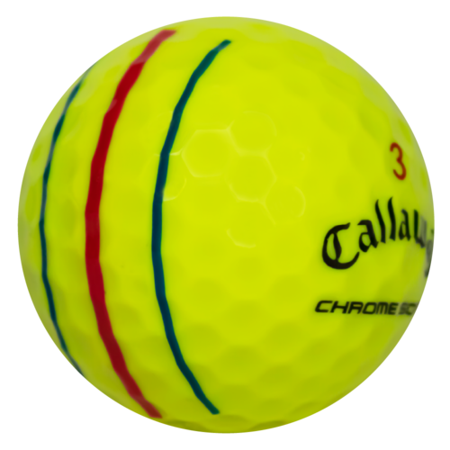 CALLAWAY CHROME SOFT TRIPLE TRACK YELLOW 
