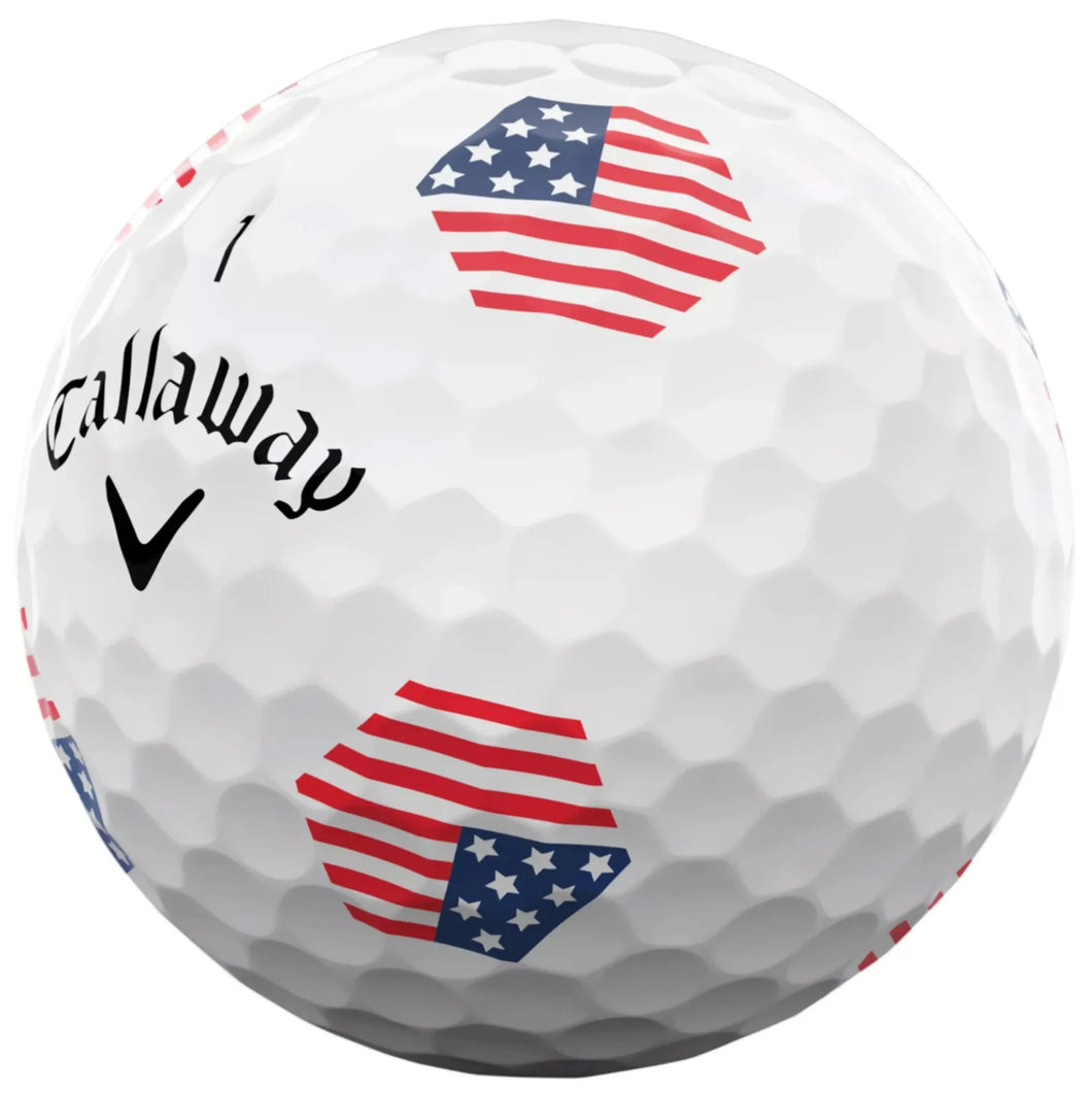 CALLAWAY CHROME SOFT USA TRUTRACK GOLF BALL