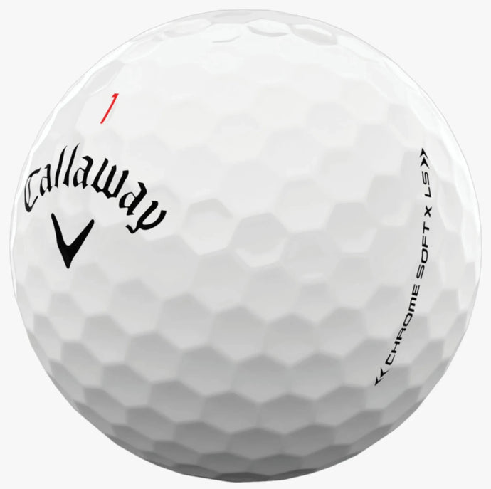 CALLAWAY CHROME SOFT X LS WHITE GOLF BALL 