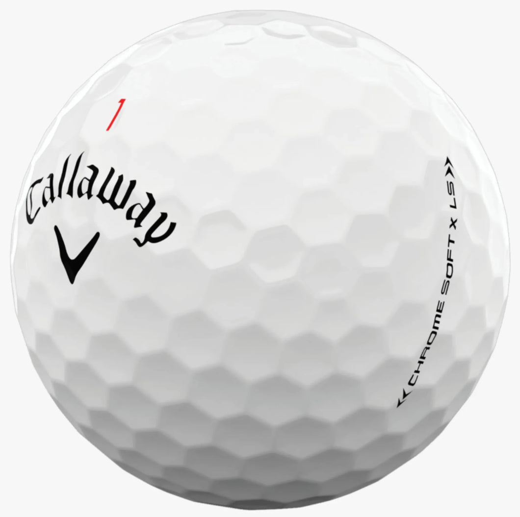 CALLAWAY CHROME SOFT X LS WHITE GOLF BALL