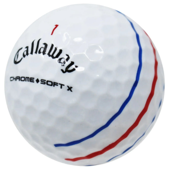 CALLAWAY CHROME SOFT X TRIPLE TRACK WHITE GOLF BALL 