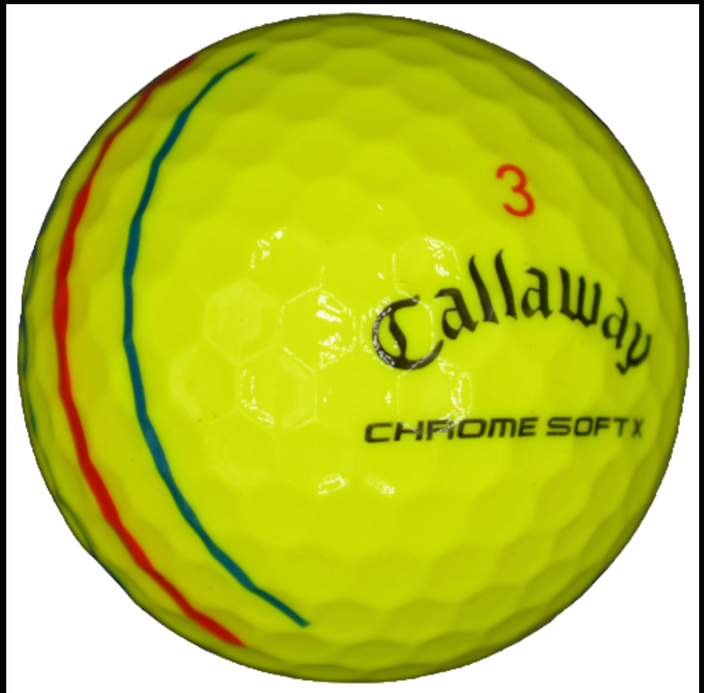 CALLAWAY CHROME SOFT X TRIPLE TRACK YELLOW 