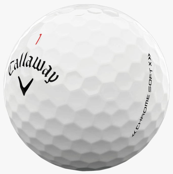CALLAWAY CHROME SOFT X WHITE GOLF BALL 