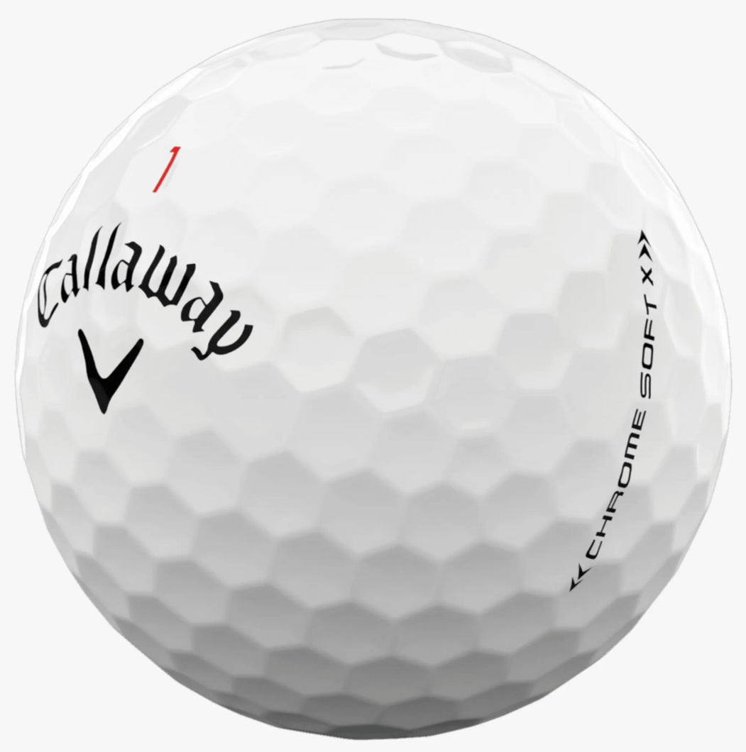 CALLAWAY CHROME SOFT X WHITE GOLF BALL 