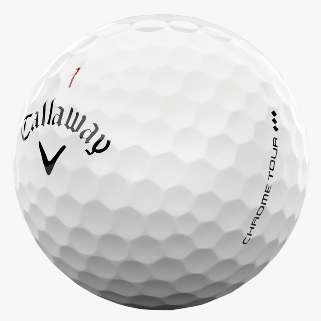 CALLAWAY CHROME TOUR TRIPLE DIAMOND WHITE GOLF BALL 
