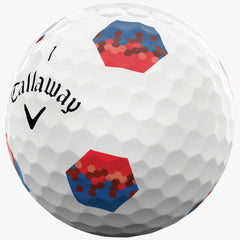 CALLAWAY CHROME TOUR X TRUTRACK BLUE/RED GOLF BALL