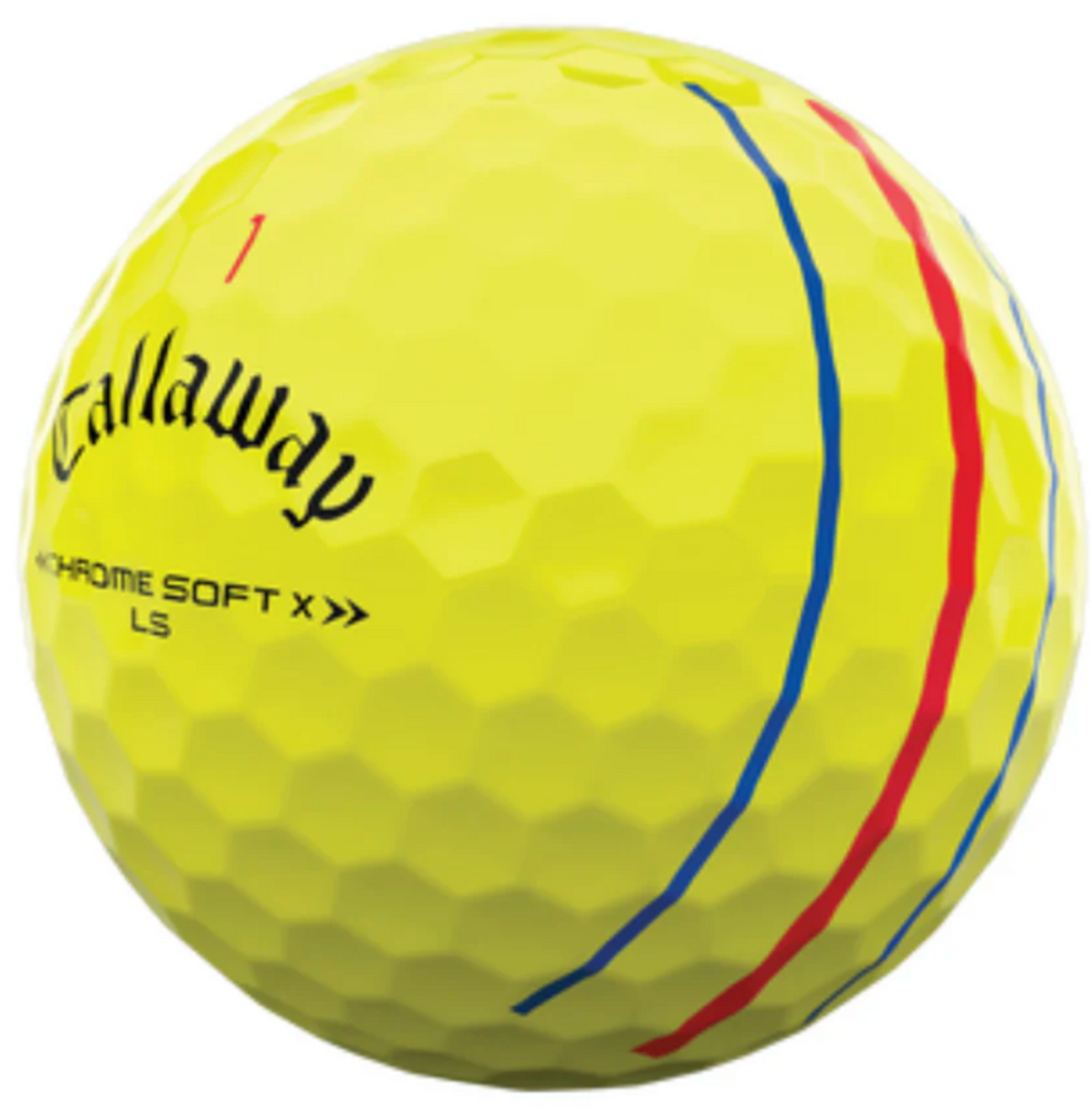 CALLAWAY CHROME SOFT X LS TRIPLE TRACK YELLOW 