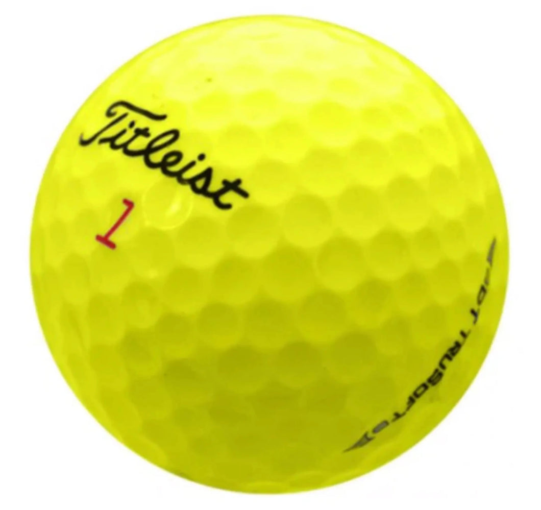 TITLEIST DT TRUSOFT YELLOW GOLF BALL