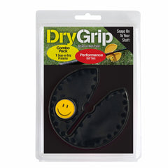 Dry Grip 4 Inch Golf Club Grip Protector with Magnet for Your Golf Ball Marker (Golf Club Rest) (Protect from Toxic Chemicals) With Bonus Hat Clip and Smiley Face Golf Ball Marker