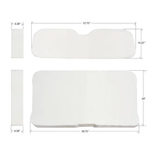 EZ GO RXV FOAM BOTTOM AND BACKREST WHITE WITH DIMENSIONS 