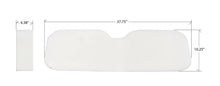 EZ GO RXV FOAM BACKREST WHITE WITH DIMENSIONS 