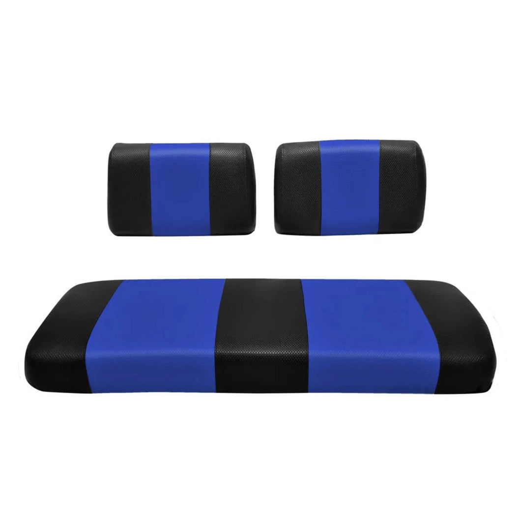EZGO MARATHON SEAT COVER BLACK BLUE