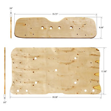 EZGO RXV 5/8 INCH PLYWOOD SEATS 2 PIECE WITH PREDRILLED HOLES AND THREADED PRESS INSERTS FOR DURABILITY IT WILL ALSO COME WITH 14 T-NUTS, 14 BOLTS AND 14 WASHERS. HINGES NOT INCLUDED.